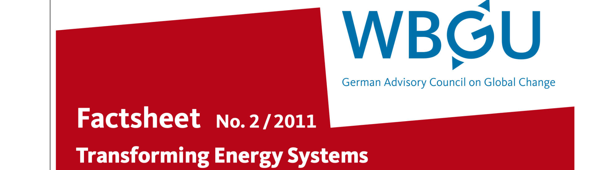 Factsheet: Transforming Energy Systems